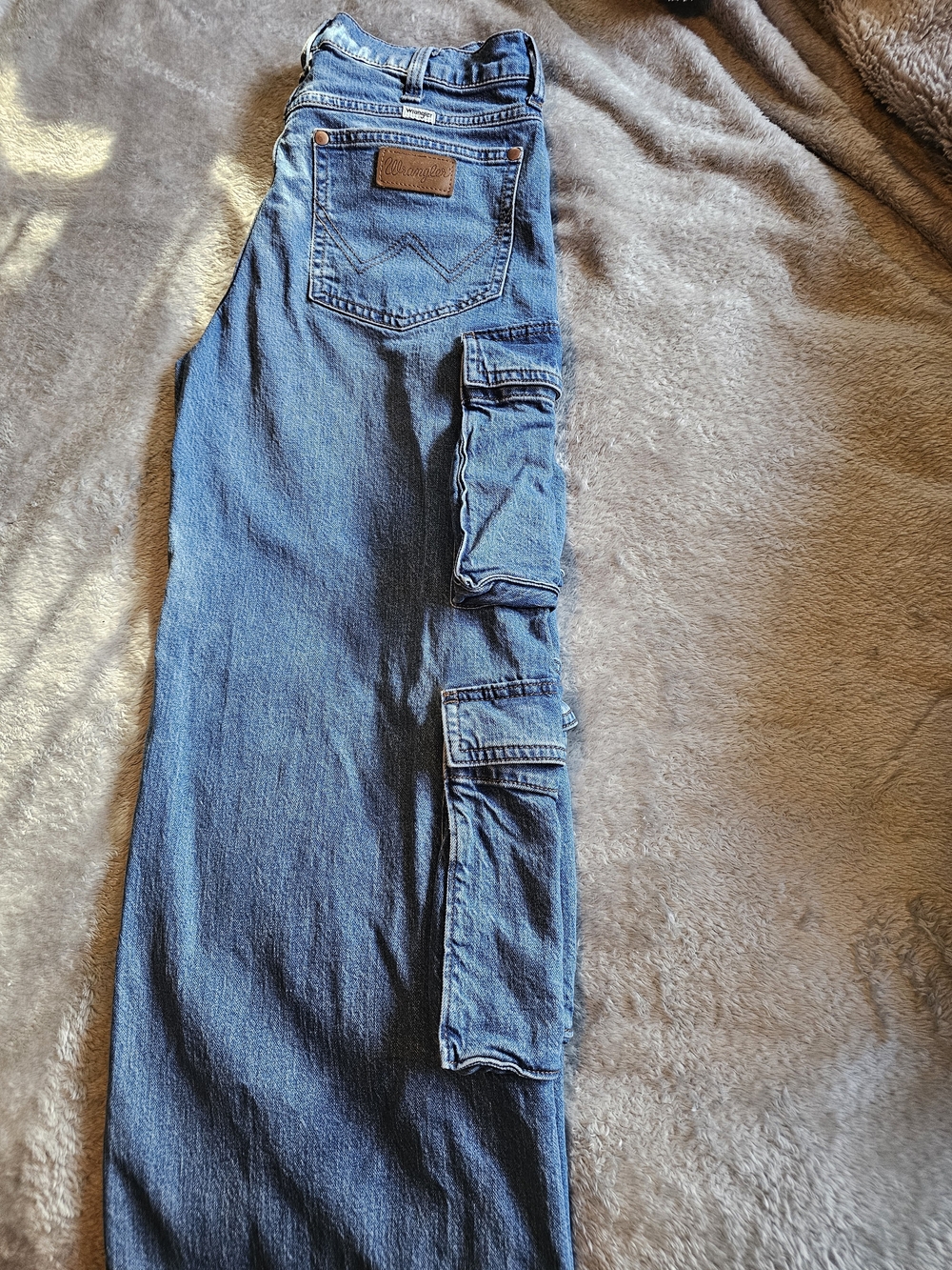 Wrangler Blue Boot Cut Jeans - Light Wash 26 X 32